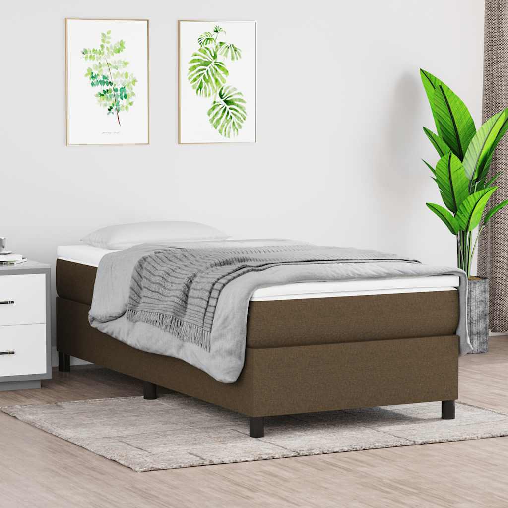 vidaXL Boxspring bed 80x200 cm stof lichtgrijs