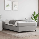 vidaXL Boxspring bed 80x200 cm stof lichtgrijs