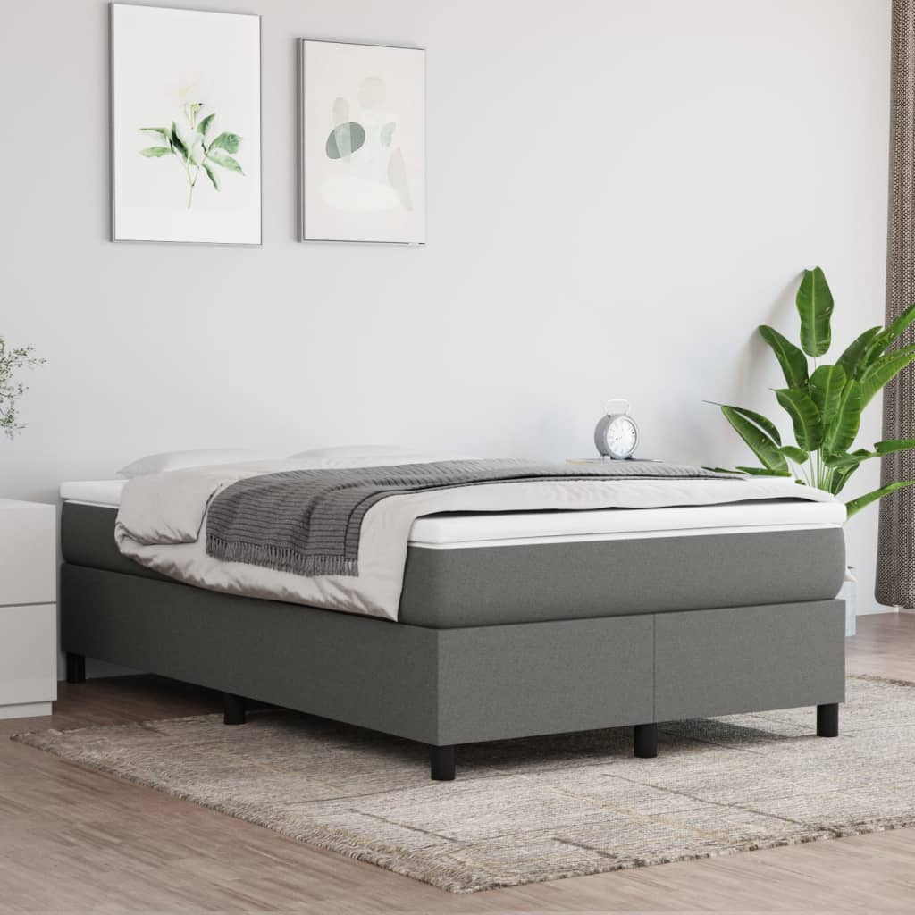 vidaXL Boxspring bed 80x200 cm stof lichtgrijs
