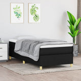 vidaXL Box spring bed 80x200 cm fabric light grey