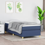 vidaXL Box spring bed 80x200 cm fabric light grey