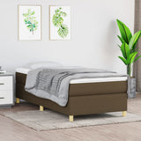 vidaXL Box spring bed 80x200 cm fabric light grey