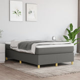 vidaXL Box spring bed 80x200 cm fabric light grey