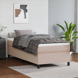 vidaXL Boxspring bed kunstleer zwart 80x200 cm