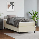 vidaXL Boxspring bed kunstleer zwart 80x200 cm