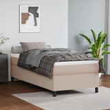 vidaXL Boxspring bed kunstleer zwart 80x200 cm