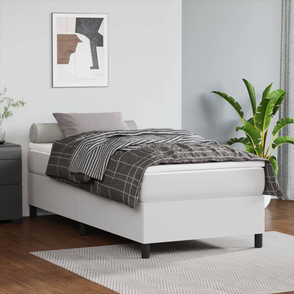 vidaXL Boxspring bed kunstleer zwart 80x200 cm