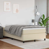 vidaXL Boxspring bed kunstleer zwart 80x200 cm
