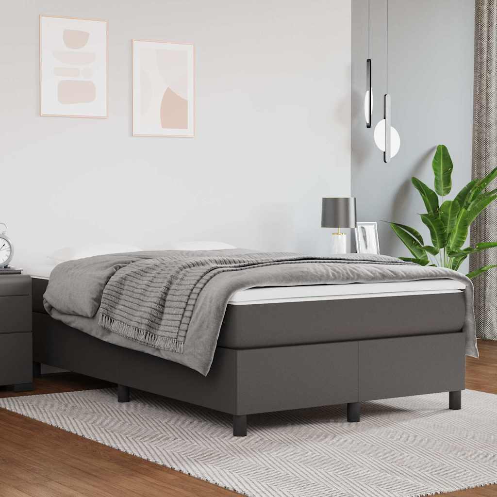 vidaXL Boxspring bed kunstleer zwart 80x200 cm