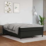 vidaXL Boxspring bed kunstleer zwart 80x200 cm