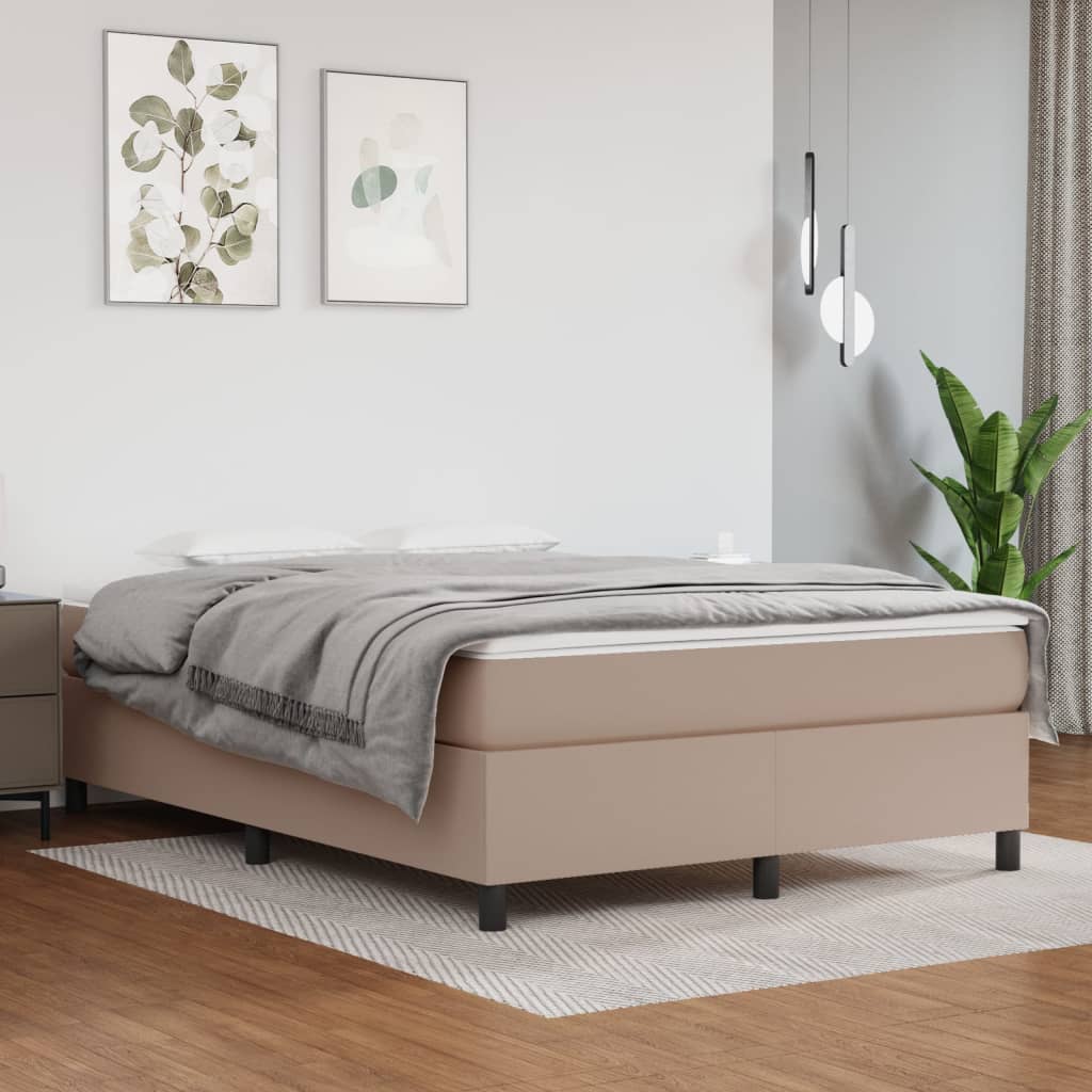 vidaXL Boxspring bed kunstleer zwart 80x200 cm