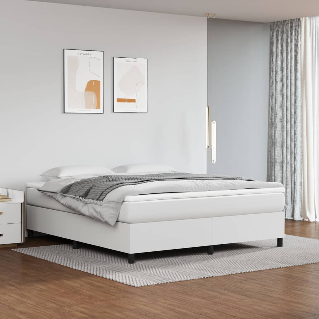 vidaXL Boxspring bed kunstleer zwart 80x200 cm