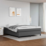 vidaXL Boxspring bed kunstleer zwart 80x200 cm