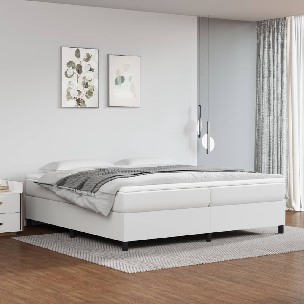 vidaXL Boxspring bed kunstleer zwart 80x200 cm