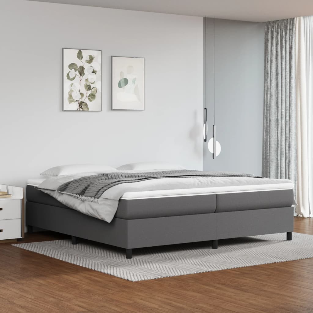 vidaXL Boxspring bed kunstleer zwart 80x200 cm