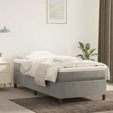 vidaXL Boxspring bed 80x200 cm fluweel lichtgrijs