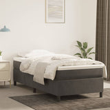 vidaXL Boxspring bed 80x200 cm fluweel lichtgrijs