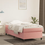 vidaXL Boxspring bed 80x200 cm fluweel lichtgrijs