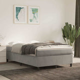 vidaXL Boxspring bed 80x200 cm fluweel lichtgrijs