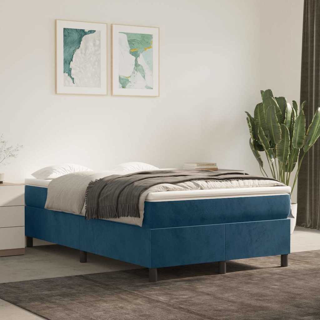 vidaXL Boxspring bed 80x200 cm fluweel lichtgrijs