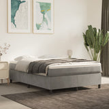 vidaXL Boxspring bed 80x200 cm fluweel lichtgrijs