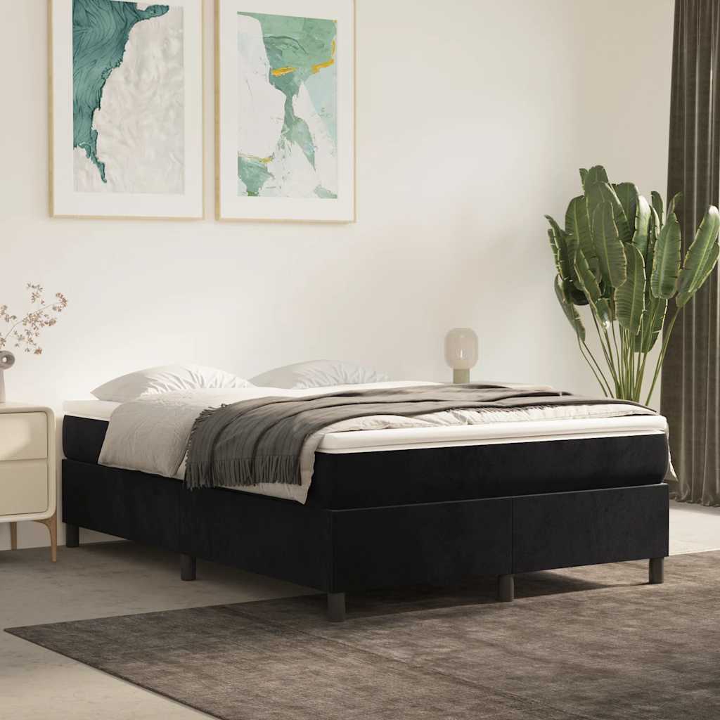 vidaXL Boxspring bed 80x200 cm fluweel lichtgrijs