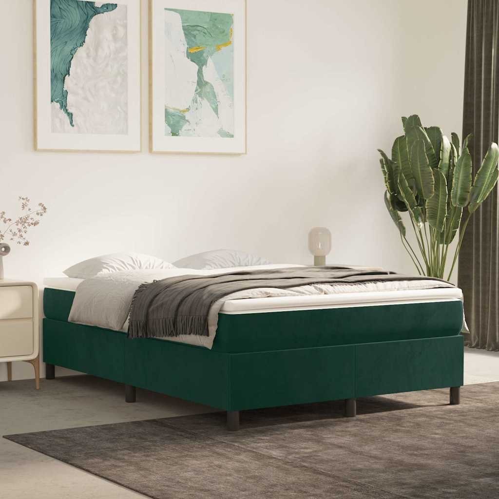 vidaXL Boxspring bed 80x200 cm fluweel lichtgrijs