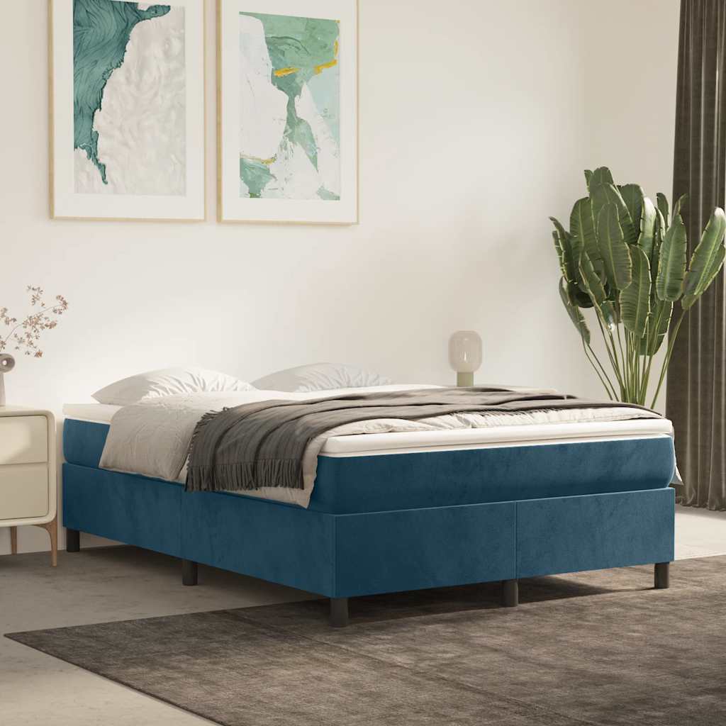 vidaXL Boxspring bed 80x200 cm fluweel lichtgrijs