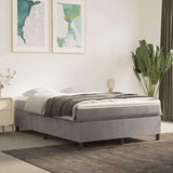 vidaXL Boxspring bed 80x200 cm fluweel lichtgrijs