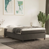 vidaXL Boxspring bed 80x200 cm fluweel lichtgrijs