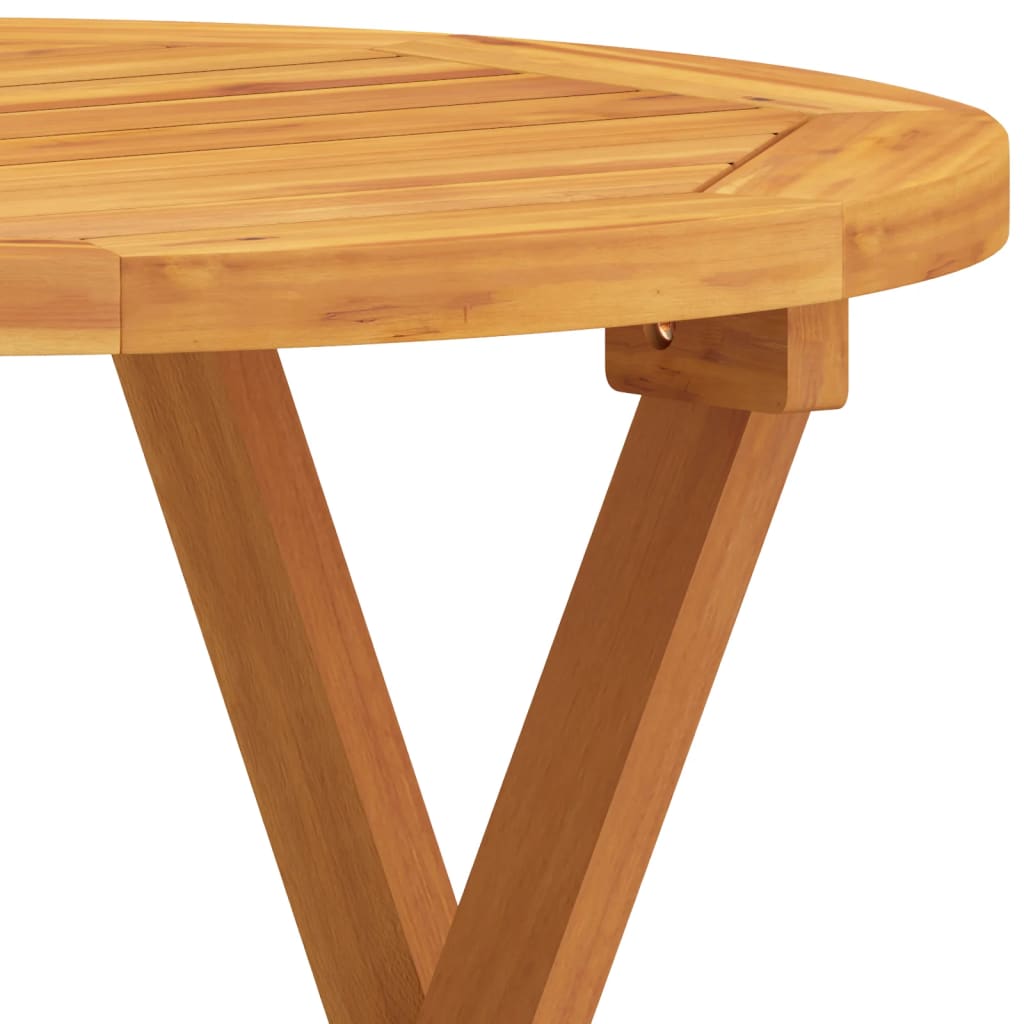 vidaXL Bistrotafel Ø46x47 cm massief acaciahout