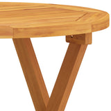 vidaXL Bistrotafel Ø46x47 cm massief acaciahout