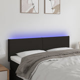 vidaXL Hoofdbord LED 80x5x78/88 cm stof lichtgrijs