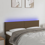 vidaXL Hoofdbord LED 80x5x78/88 cm stof lichtgrijs