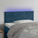vidaXL Hoofdbord LED 80x5x78/88 cm fluweel lichtgrijs