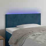 vidaXL Hoofdbord LED 80x5x78/88 cm fluweel lichtgrijs