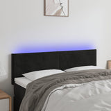 vidaXL Hoofdbord LED 80x5x78/88 cm fluweel lichtgrijs
