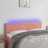 vidaXL Hoofdbord LED 80x5x78/88 cm fluweel lichtgrijs