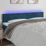 vidaXL Hoofdbord LED 80x5x78/88 cm fluweel lichtgrijs