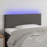 vidaXL Headboard LED 80x5x78/88 cm faux leather black