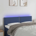 vidaXL Headboard LED 80x5x78/88 cm fabric light grey