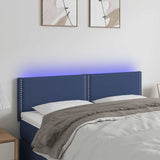 vidaXL Hoofdbord LED 80x5x78/88 cm stof lichtgrijs