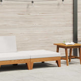 vidaXL 2-delige Loungeset met kussens massief acaciahout