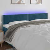 vidaXL Hoofdbord LED 80x5x78/88 cm fluweel lichtgrijs