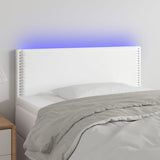 vidaXL Headboard LED 80x5x78/88 cm faux leather black