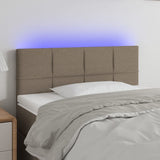 vidaXL Hoofdbord LED 80x5x78/88 cm stof lichtgrijs