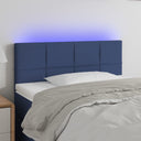 vidaXL Headboard LED 80x5x78/88 cm fabric light grey