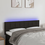 vidaXL Hoofdbord LED 80x5x78/88 cm stof lichtgrijs