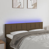 vidaXL Hoofdbord LED 80x5x78/88 cm stof lichtgrijs