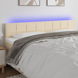 vidaXL Hoofdbord LED 80x5x78/88 cm stof lichtgrijs